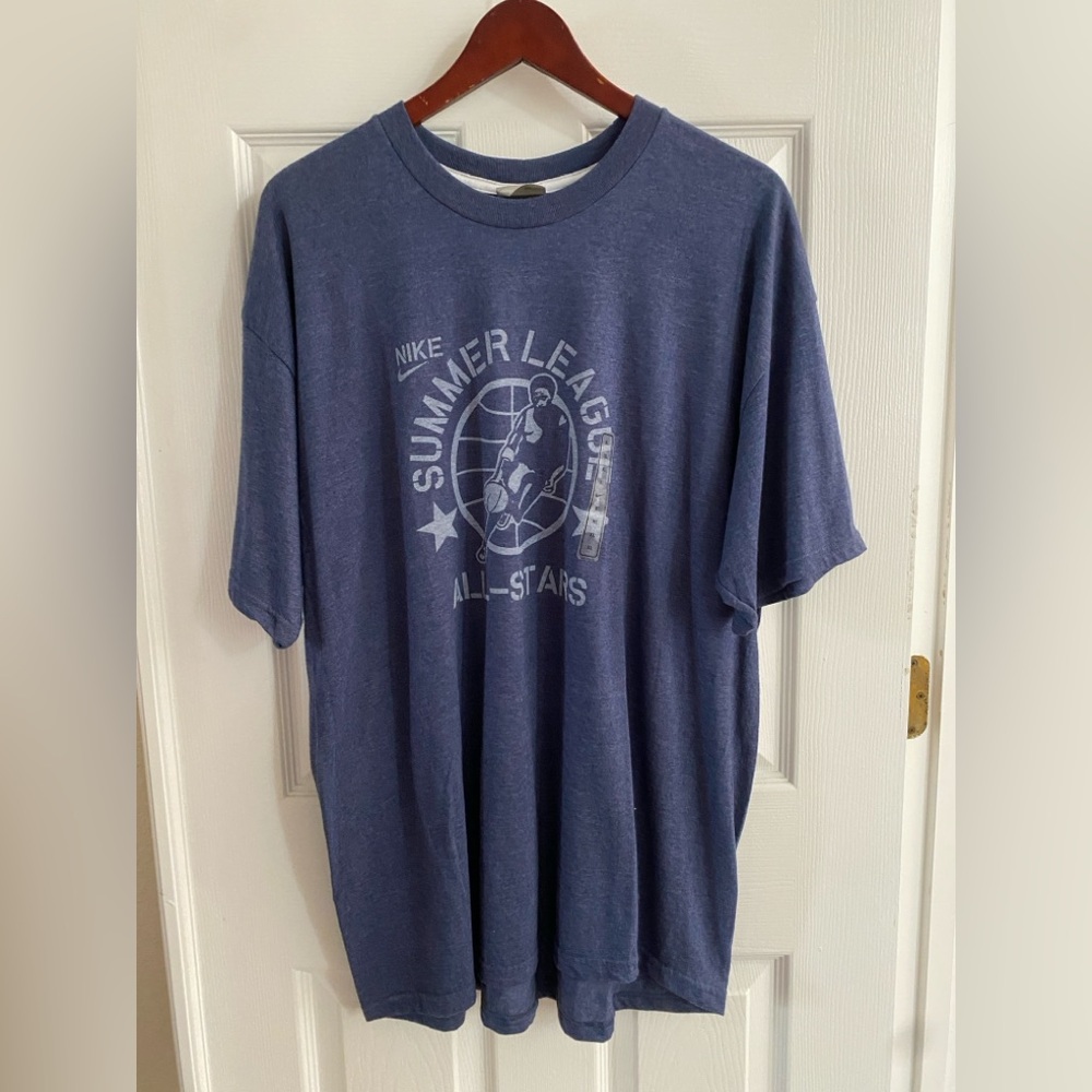 Nike Blue Vintage Logo Tee w/Tag